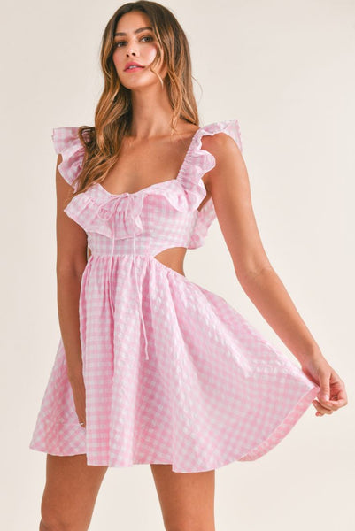 Gingham - Pink – GrumpsBOWtique