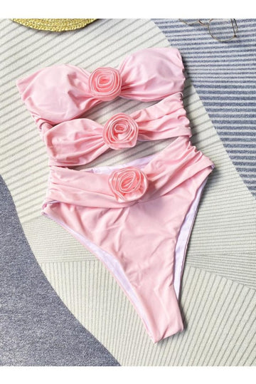 Jess Cutout one piece rose swimsuit