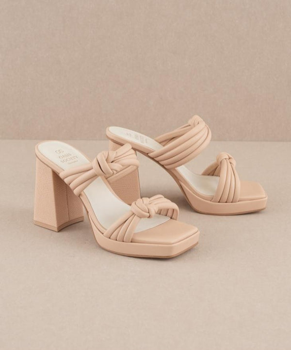 Kelly Knotted Double Strap Sandals