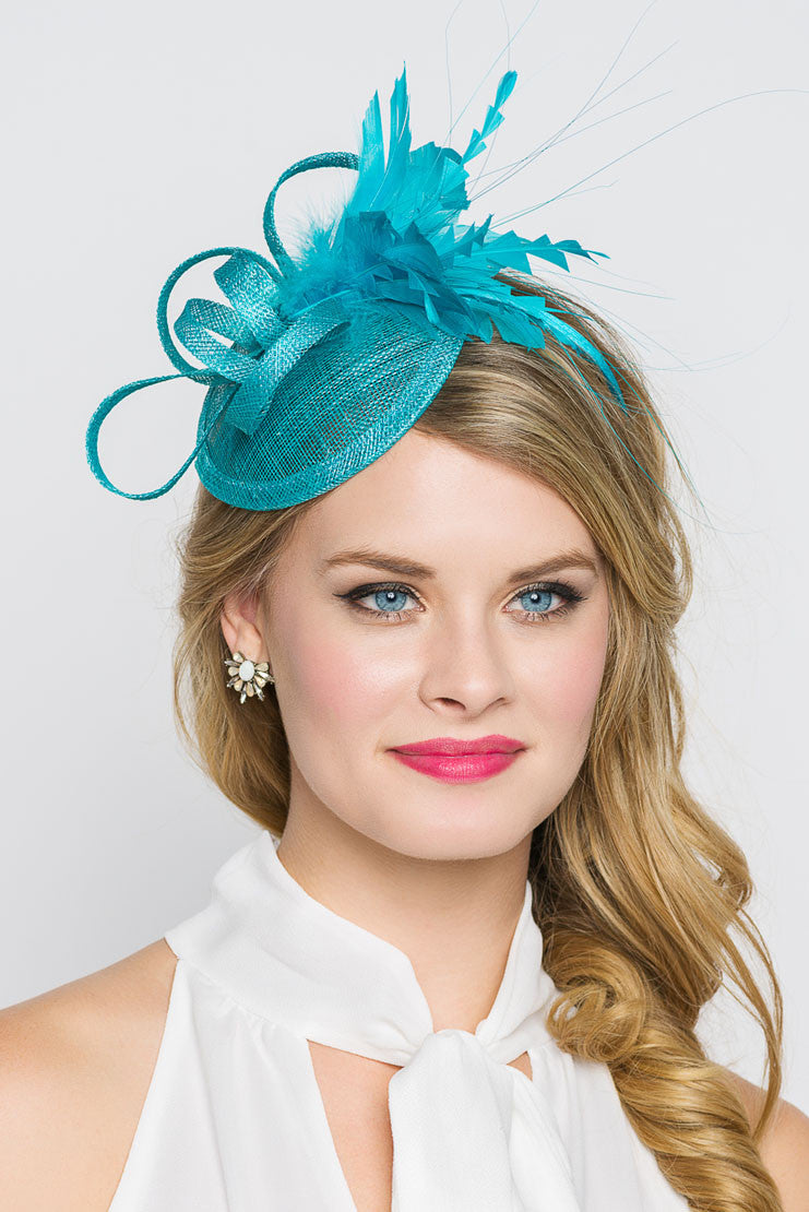 Turquoise Fascinator