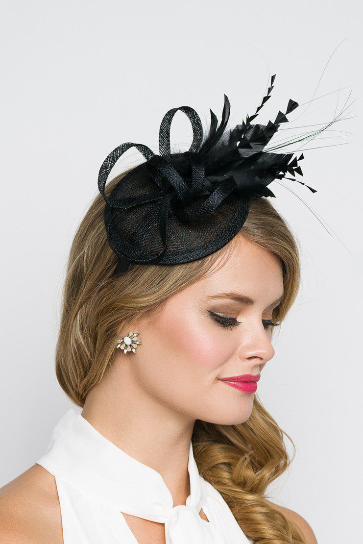 Black Mini Fascinator