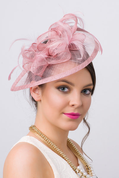 Penny Fascinator - Mauve Pink Hat – Pippa & Pearl