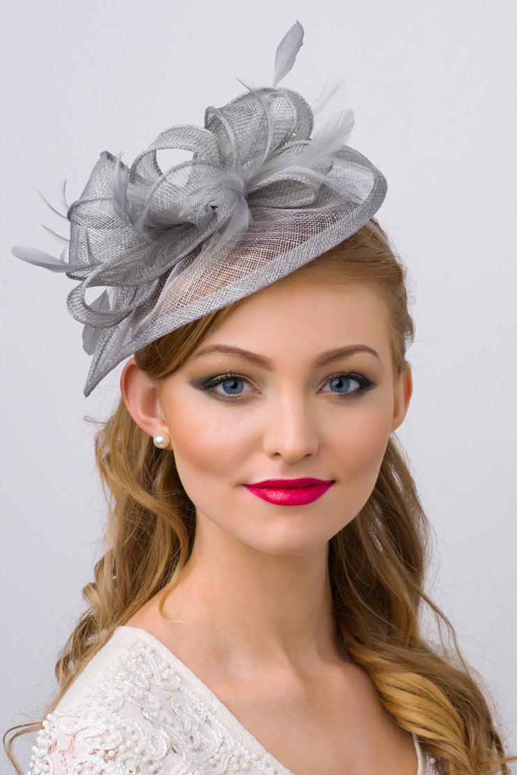 Penny Fascinator - Gray Hat – Pippa & Pearl