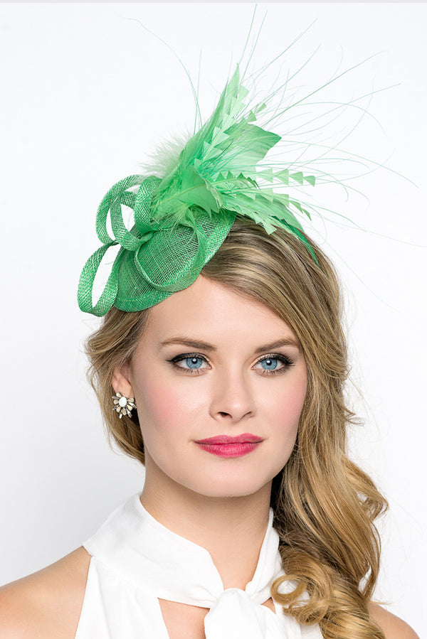 Green Fascinator