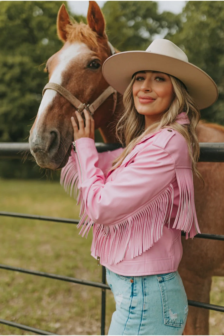 Pink cowgirl jacket hotsell